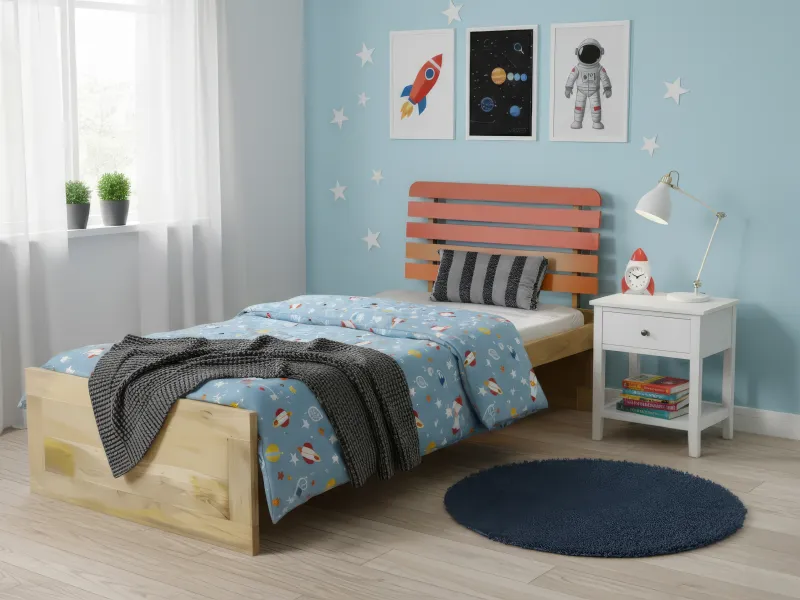 Erica Single Bed with 4 Inches Mattress